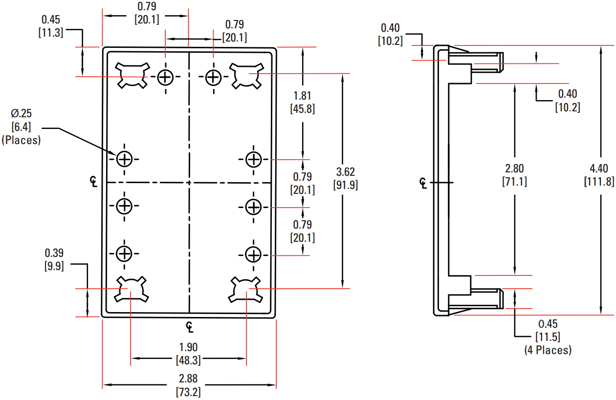 כיסוי הגנה לממסר מצב מוצק CRYDOM SSR KS300